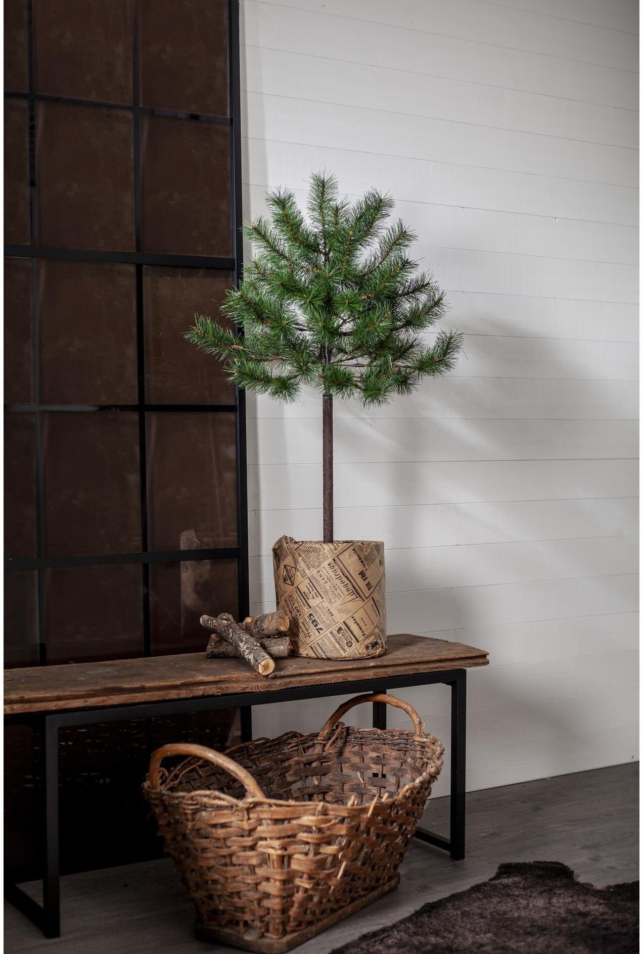 Künstlicher Weihnachtsbaum "Weihnachtsbaum Tallis Indoor, 100.00 cm Höhe", grün, H: 100cm bis, Weihnachtsbäume, Künstlicher Weihnachtsbaum grün H: 100cm bis
