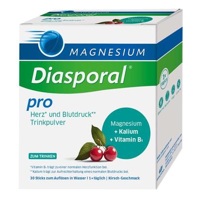 Magnesium Diasporal pro Herz und Blutdruck Pulver 30 St