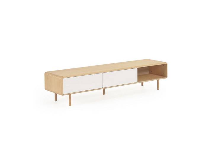 Natur24 Lowboard TV-Schrank Anielle 180 x 42 x 41 cm Esche Kommode Schrank