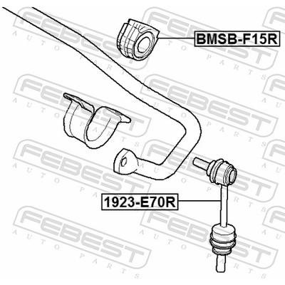 FEBEST Lagerung, Stabilisator BMSB-F15R Hinterachse für BMW
