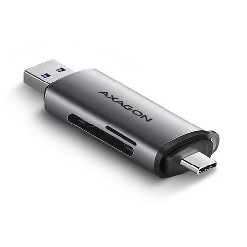 AXAGON CRE-SAC Kartenleser, USB 3.2 Gen1 Typ C + Typ A, SD, microSD