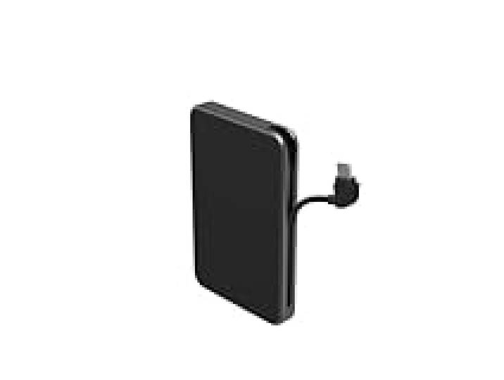 ZAGG mophie Powerstation Plus Mini Batterie de Secours, 5000mAh avec câbles USB-C et Lightning, Charge Rapide, pour Smartphones, tablettes et Autres appareils USB-C (Noir)