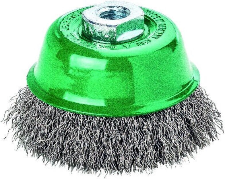 Lessmann Topfbürste V4A M14 gewellt 65x0,3mm (421467)