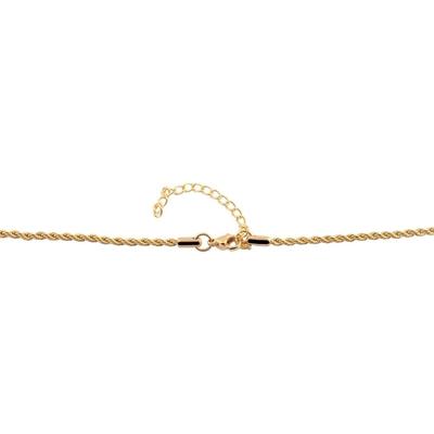 Kette ohne Anhänger ADELIA´S "Halskette – Kordelkette aus Edelstahl" Gr. 50, gold, Halsketten, Damen, 50, Edelstahl, Geschenkidee: zeitlos und vielseitig