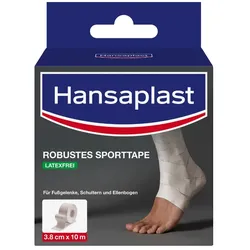 HANSAPLAST robustes Sporttape 3,8 cmx10 m weiß 1 St