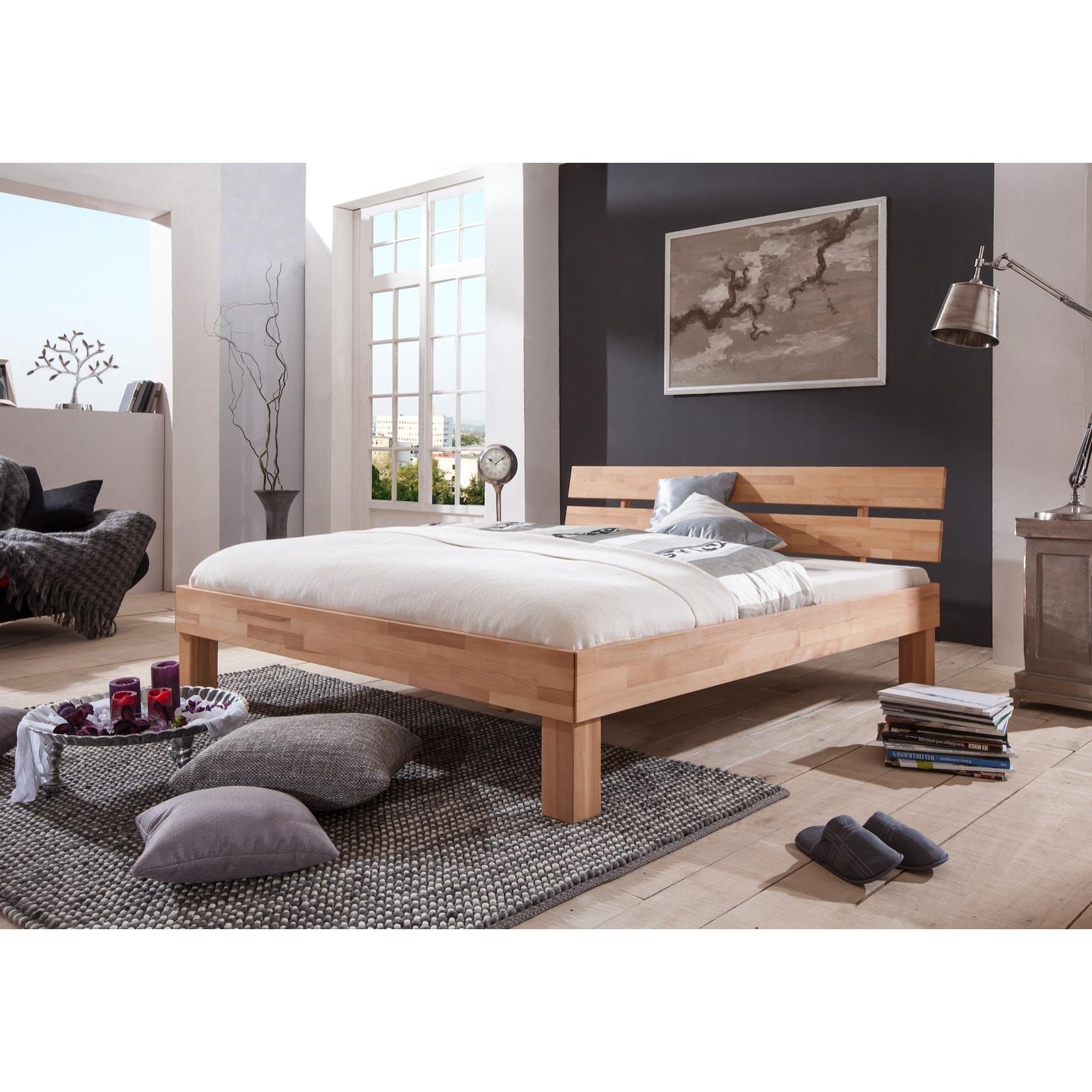 Relita - Futonbett Julia 90 x 200 cm, Buche massiv natur geölt