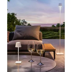 Troll Nano Lampe akku dimmbar Weiß