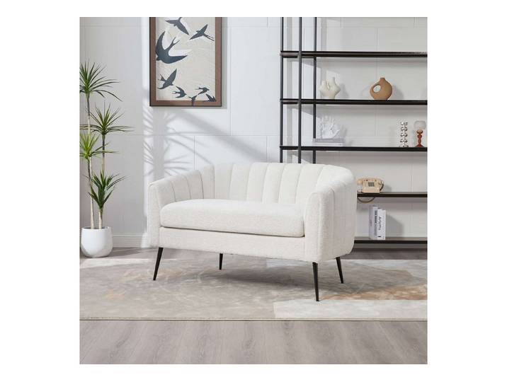 ANYSUN Sofa Loungesessel Mini-Liegesofa Chenille Komfort Polstersofa Metallbeine, Modernes Mini-Liegesofa, Mit abnehmbarem Sitzkissen für einfache Reinigung und Komfort