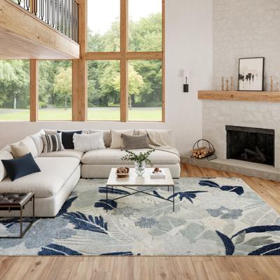 Nourison Suncoast Indoor/Outdoor Floral Area Rug.