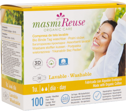 Masmi Day Washable Cloth Pad with Wings