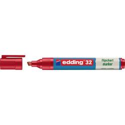 Edding 4-32002 Flipchartmarker 4-32002 Keilspitze 1 - 5 mm Rot 1 St.