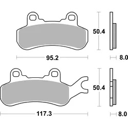 SBS Bremsbelag 957PSI Offroad Racing EVO Sinter