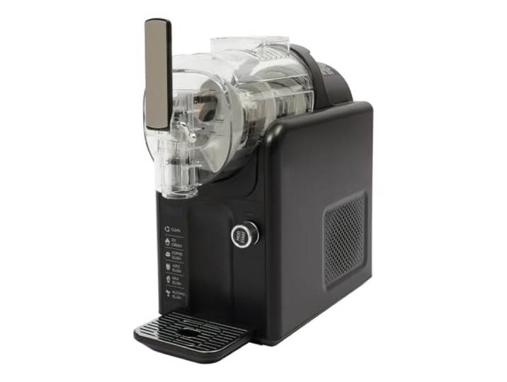 Czyurachel 2L Automatische Multifunktion Slush-Eismaschine, Schwarz 5 Voreingestellten Modi, 185W, Selbstreinigungsmodus, für Slush, Gefrorene Cocktails und mehr