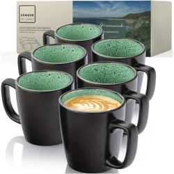 Sänger Geschirr, Tasse, Kaffeebecher Set Greenwich (430 ml, 6x)