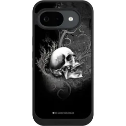 Nivocase Handyhülle für Google Pixel 10a Hülle NIVOpure Case Schwarz Gothic Schädel Totenköpfe (Google Pixel 10a), Smartphone Hülle, Schwarz