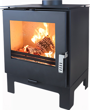 Kaminofen Holz Rheia L Holzofen 5 kW Kamin Ofen Dauerbrandofen Werkstattofen Schwedenofen Hüttenofen Heizofen