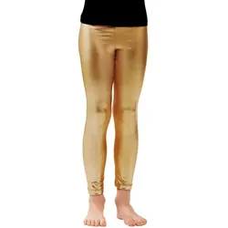 Kinder-Lack-Leggings, gold
