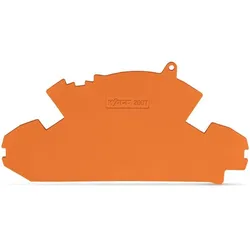 Wago 2007-8894 Abschlussplatte,1,5 mm dick,mit Plombiermöglichkeit,orange 20078894  - 10 Stück