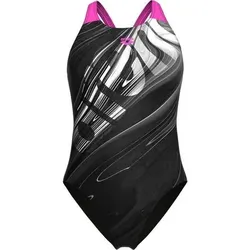 ARENA Damen Schwimmanzug FLOW SWIMSUIT V BACK LB, Größe 38 in Schwarz Schwarz