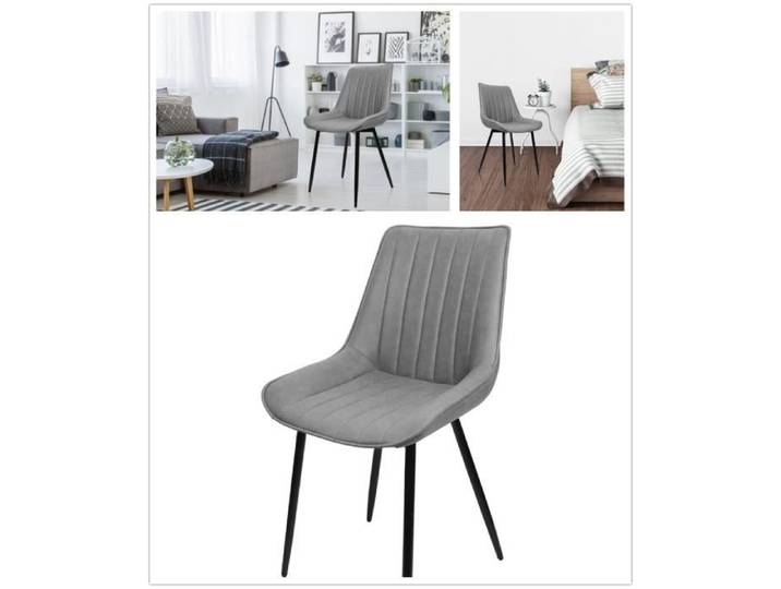 QIFAshma®Chaise-lot de 8-avec dossier-charge 120 kg-pour salle à manger salon chambre