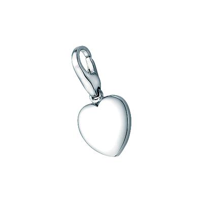 Charm Herz "Herz glänzend, Silber 925", silber, GIORGIO MARTELLO MILANO, Charms, Damen, Silber 925 (Sterlingsilber)