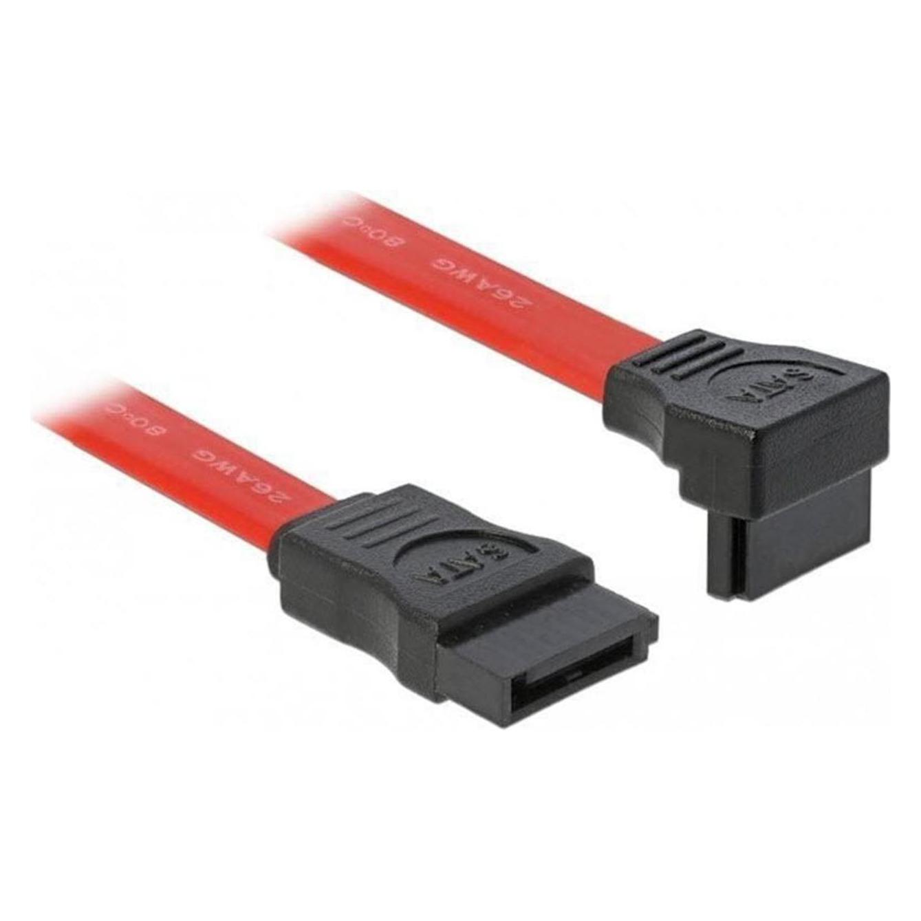 Delock SATA2 Kabel intern, 50cm, 90Grad gewinkelt (50 cm, SATA II) (84223)
