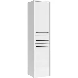 BADEZIMMERSCHRANK Florence mit 2 Türen Weiß Hochglanz - 30 x 35 x 130 cm
