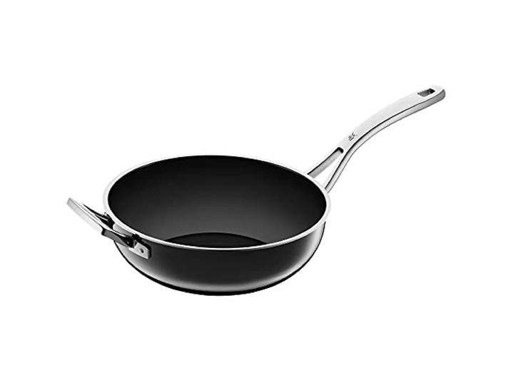 WMF Fusiontec Mineral Wokpfanne Induktion 28 cm, Wok, High-Tech Keramik, backofenfest, kratzfest, schwarz