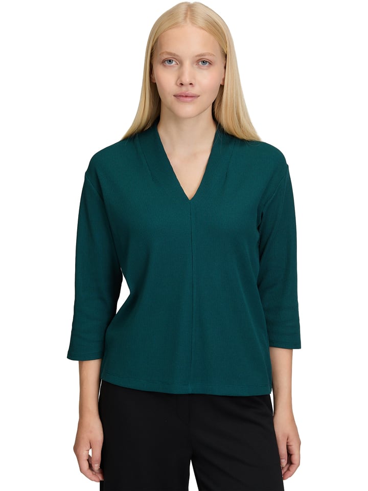 BETTY & CO Bluse in Blau/ Grün - S