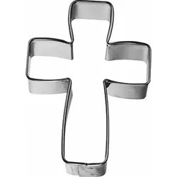 BIRKMANN Ausstechform Kreuz, Ausstecher, Plätzchenform, Keks, Plätzchen, Weißblech, 6 cm, 123359