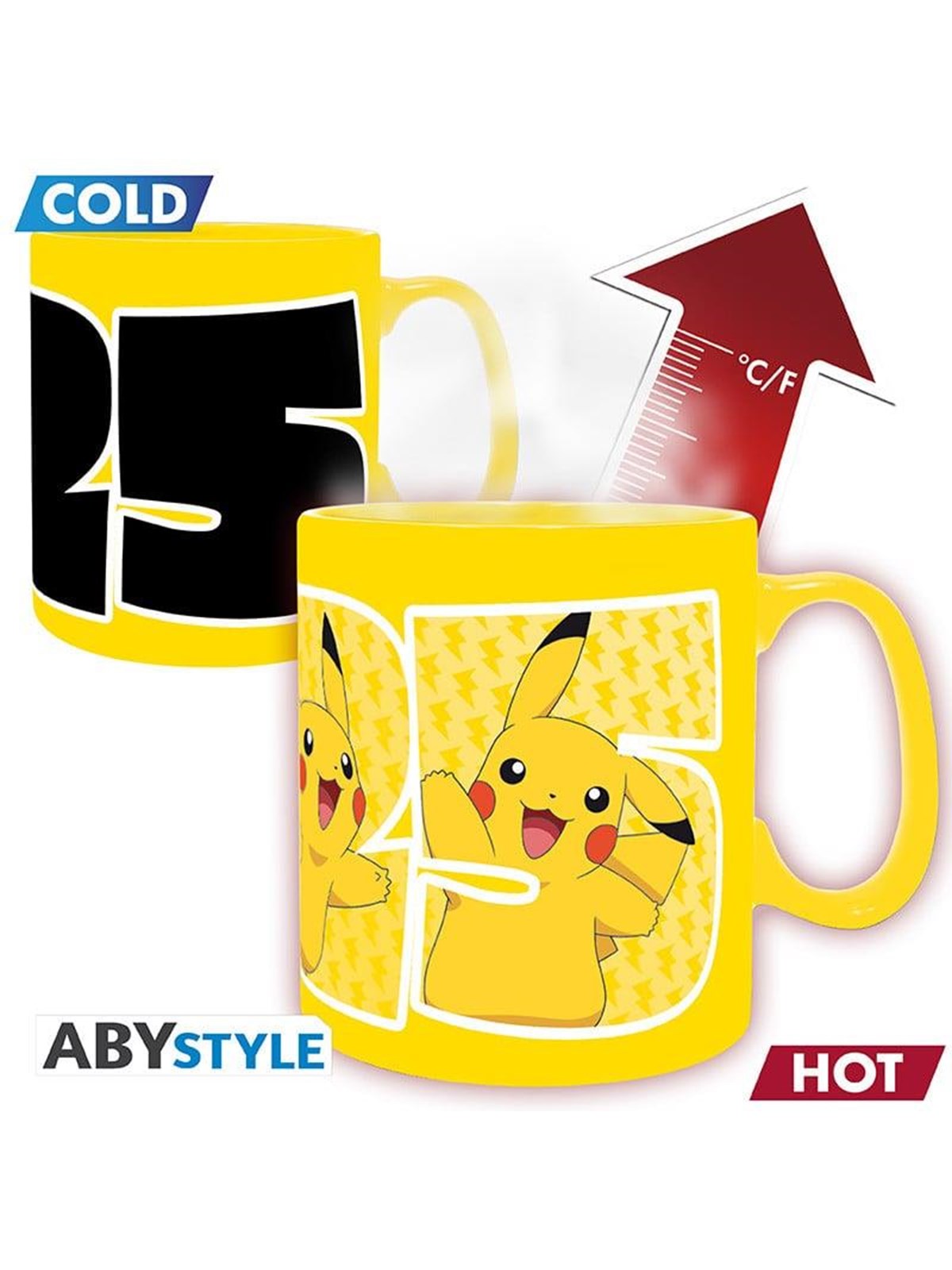 ABYstyle - POKEMON Heat Change Mug Pikachu 25 King size - Becher