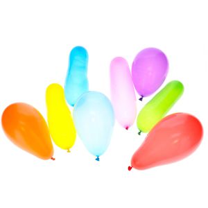 Papstar Luftballons 18674, farbig sortiert, verschiedene Formen, 50 Stück