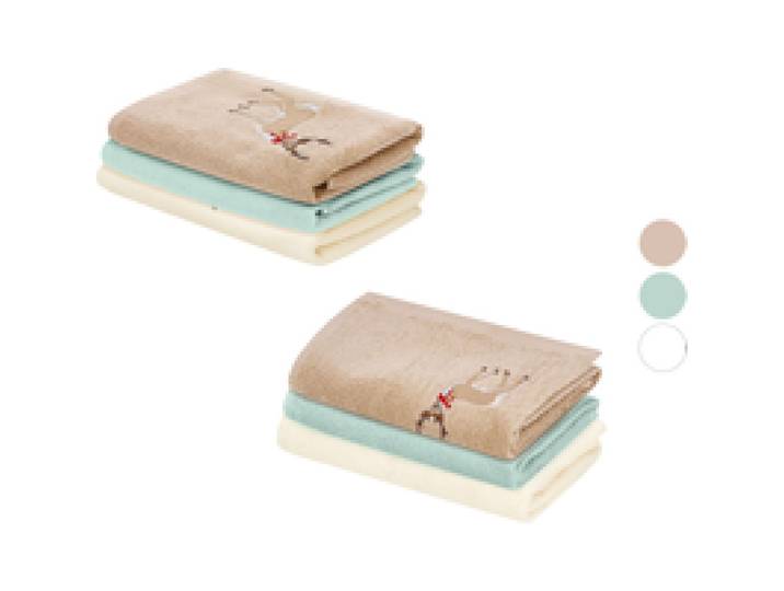 LIVARNO® Serviettes invité ou Serviette éponge