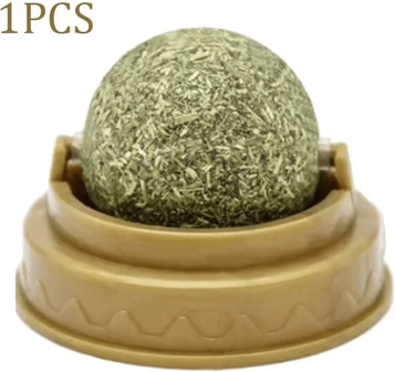 Inspire Curations Catnip Mint Ball Toy For Teeth Cleaning & Interactive Play rotating Mint 1pc