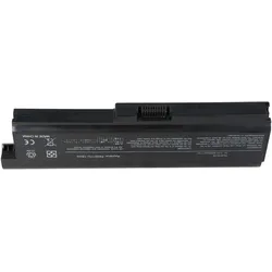 AccuCell Akku Toshiba Sat L750 (6600 mAh), Notebook Akku, Schwarz