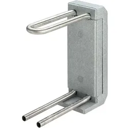 Heizkörperanschlussblock 1097.6 Anschlusshöhe 255mm, Edelstahl