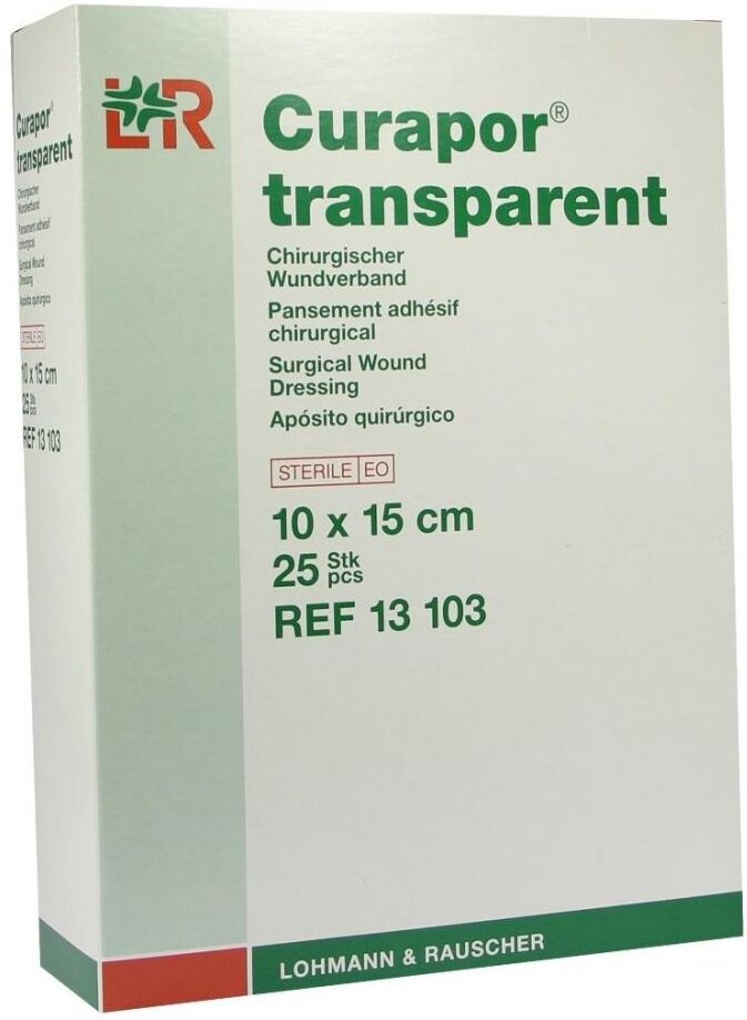 Curapor Wundverband steril transparent 10x15 cm 25stk