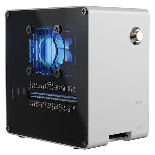 Raspberry Pi Mini : compact, simple, no OLED, single fan, single NVMe (PIRONMAN-MINI)