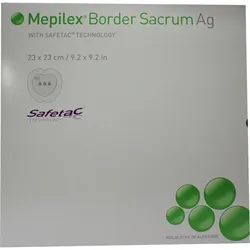 Mepilex Border Sacrum Ag 23x23 cm 5 ST