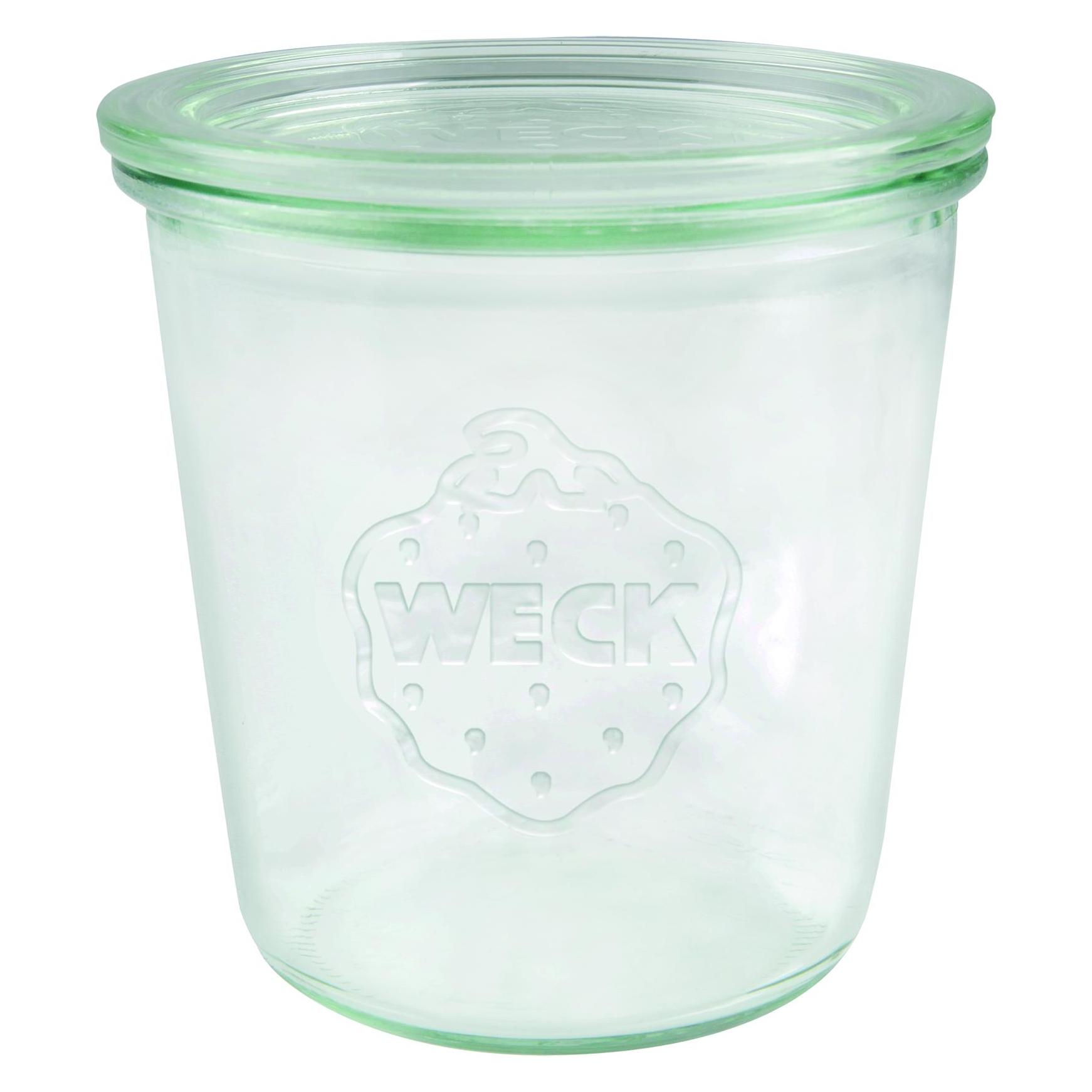 Dosen-Zentrale Weck Sturzglas 500 ml (Hochwertiges Einweck, Einmach Glas mit Glasdeckel zum Einkochen Hitzebestän (0.50 l) (28068)