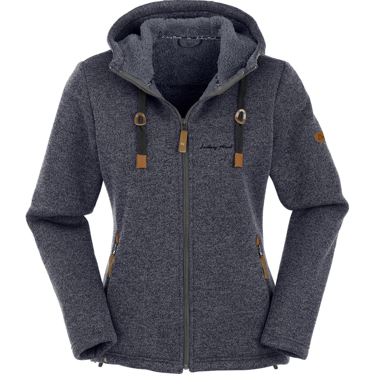 MAUL Sport Chieming - Strickfeecejacke m. Kap. black (02) 44 5213200202-02-44