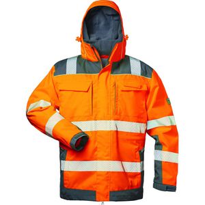 elysee Arbeitsjacke NIKLAS 2-in-1, 23439-3, Warnschutzjacke, signalorange, wasserdicht, Gr. XL