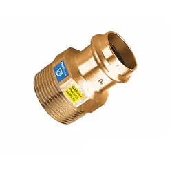 Sanpro Pressfitting Übergang Außengewinde Übergangsnippel, Größe V 22 - 1/2"