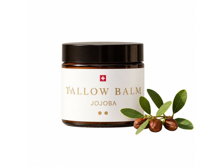 Tallow Balm Jojoba - Hautbalsam mit Rindertalg, Jojobaöl & Vitamin E, 60ml