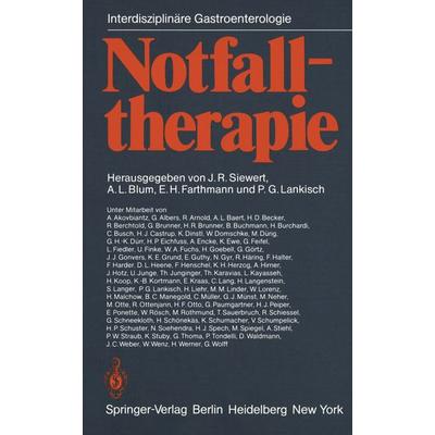 Notfalltherapie, Taschenbuch von , Springer Berlin, 978-3-642-68498-2