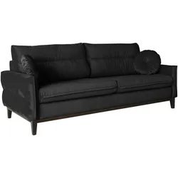 SOFA 2-SITZER Belweder Velours schwarz