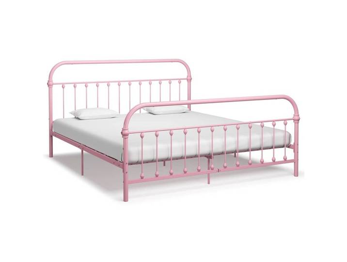 vidaXL Bettgestell vidaXL Bettgestell Rosa Metall 180x200 cm