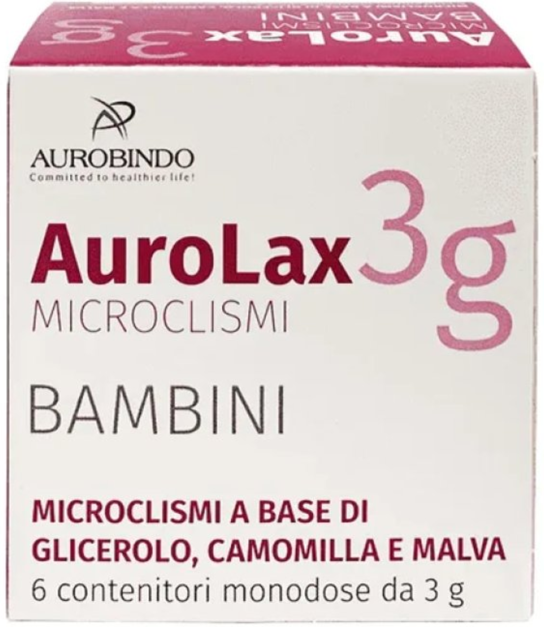 AUROBINDO Aurolax Microclismi Bambini 6 Flaconcini Da 3 Grammi 