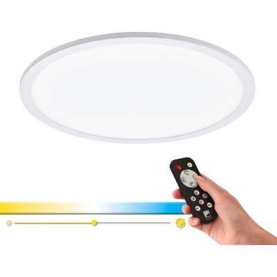 EGLO Deckenleuchte "SARSINA-A", weiß, 1, Ø 45cm H: 5cm, 1 Stk., Leuchten, Steuerung über Fernbedienung, Nachtlicht, Deckenleuchte