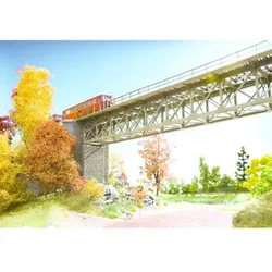 NOCH 67020 H0 Stahlbrücke mit Brückenköpfen